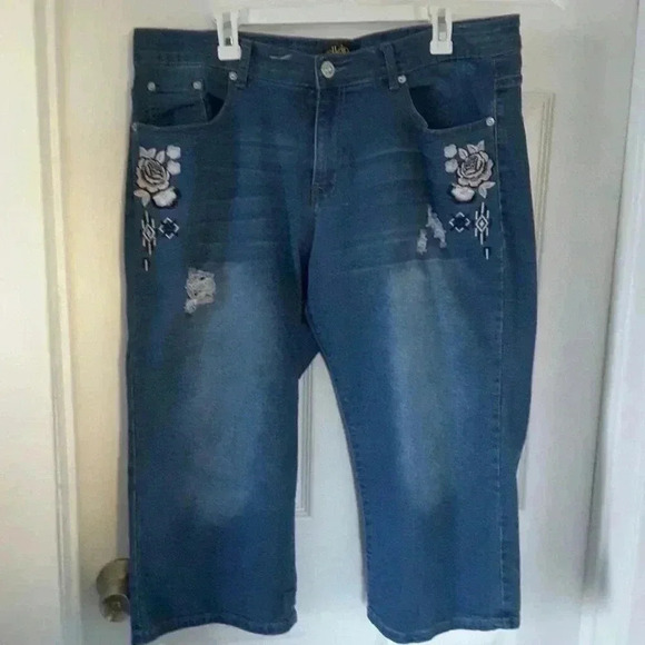 dKin 18W embroiled jeans - Picture 1 of 8